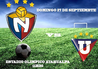 goles del partido El Nacional vs Liga de Quito