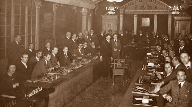 Simultáneas de ajedrez de Lilienthal en Barcelona, agosto de 1934