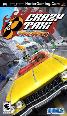 Free Download Crazy Taxi Fare Wars PSP Game Cover Photo
