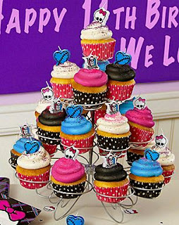 Cupcakes o Magdalenas de Monster High