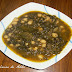 Potaje de garbanzos, con espinacas