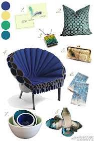 Peacock Inspiration Board by SweeterThanSweets