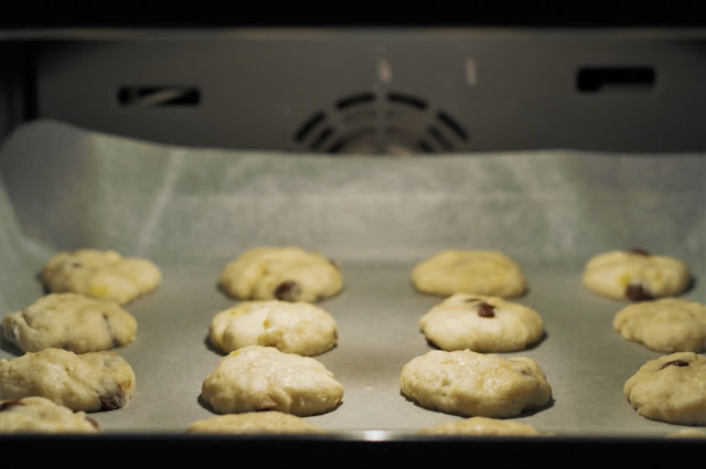 Cookies in the oven!