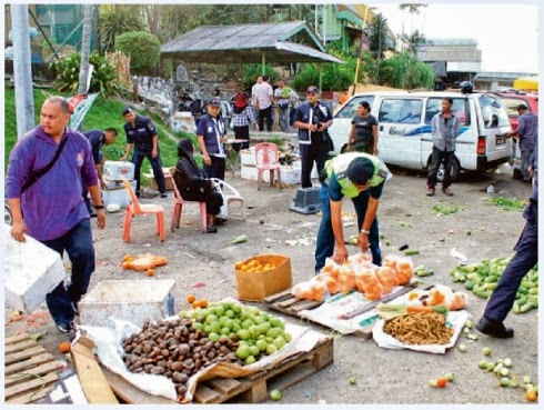 Penjaja asing di Pasar Harian Selayang jual sayur yang ...