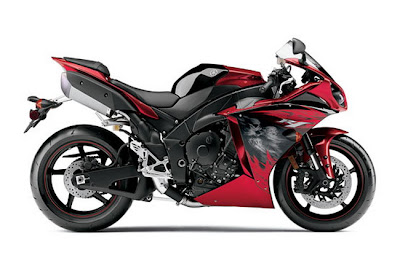 2011 Yamaha YZFR1 deep metallic red