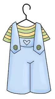   Cloth and Toys of the Baby on the go Clipart.