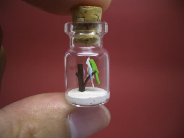 amazing tiny bottle artwork