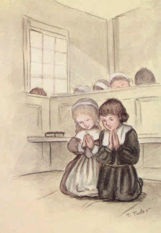 tasha tudor praying pilgrims