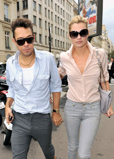 Kate Moss and Her Boyfriend Leaving L’Avenue Restaurant