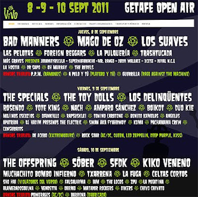 Horarios y cartel definitivo del En Vivo Festival de Getafe