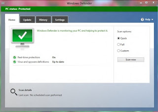 Setting Konfigurasi Windows Defender di Windows 8