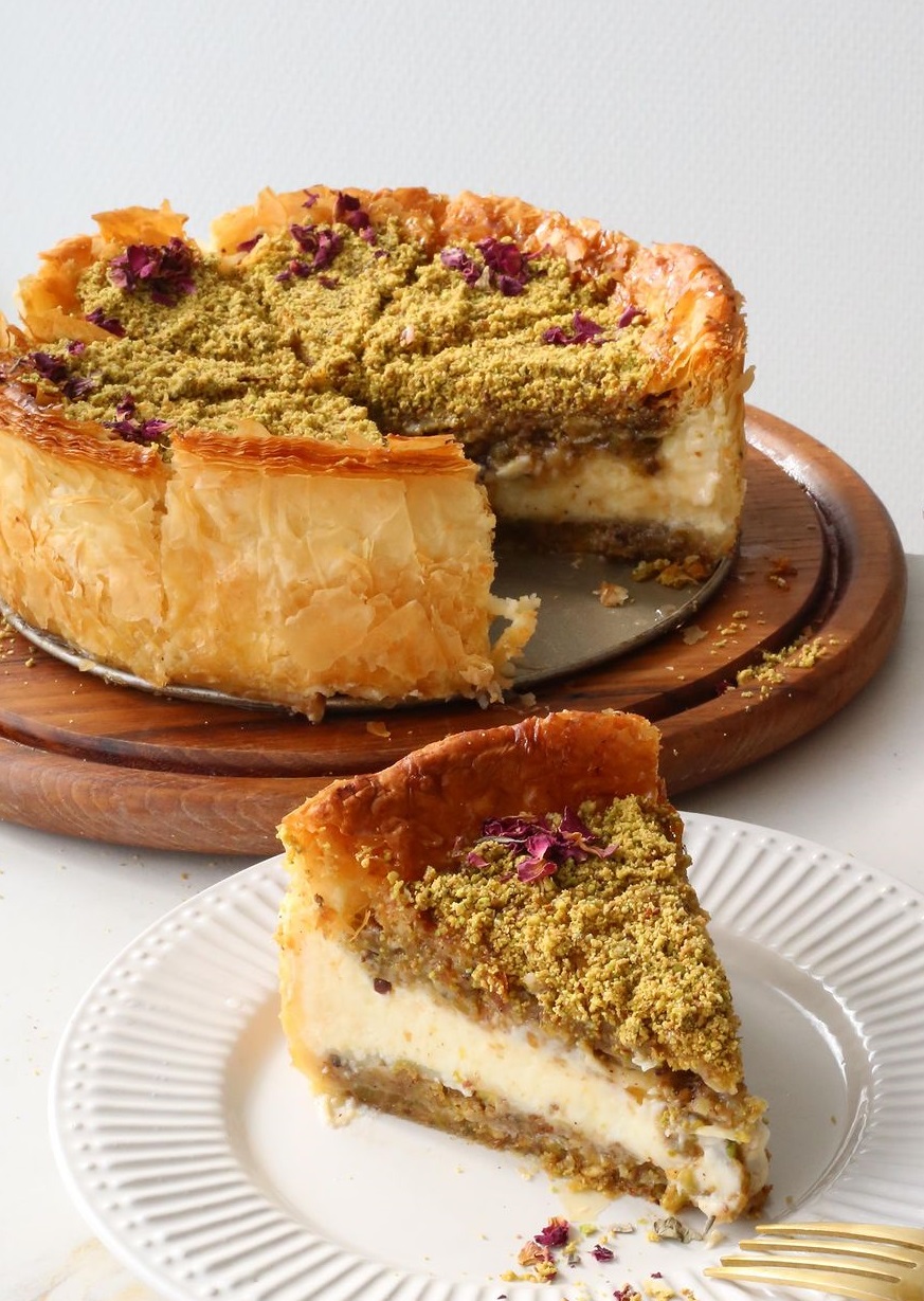 Baklava Pistachio Cheesecake - A BAKERY NEAR ME