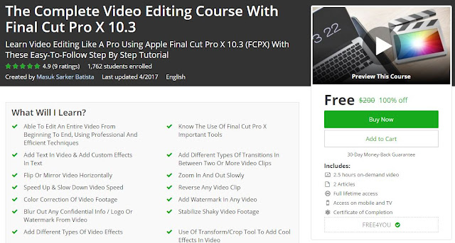 The-Complete-Video-Editing-Course-With-Final-Cut-Pro-X-10.3 https://bit.ly/2NmCrSi