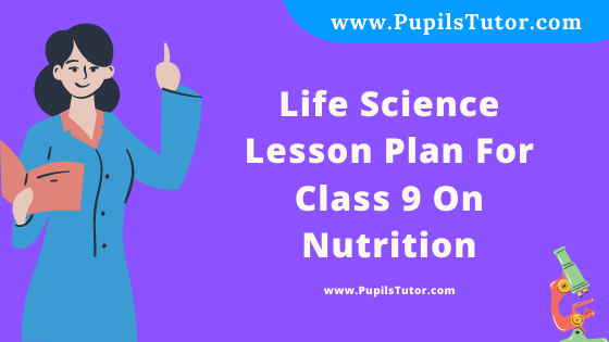 Free Download PDF Of Life Science Lesson Plan For Class 9 On Nutrition Topic For B.Ed 1st 2nd Year/Sem, DELED, BTC, M.Ed On Macro Teaching  In English. - www.pupilstutor.com