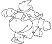 #6 Bowser Coloring Page