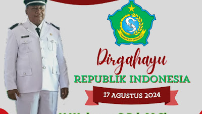 Kades Bulang Sidoarjo Ucapkan Selamat HUT Republik Indonesia ke-79