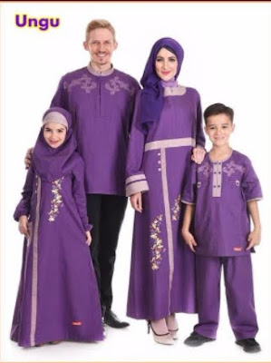 gamis seragam keluarga untuk lebaran