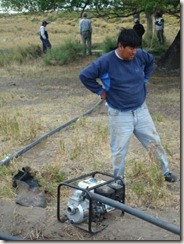 Comunidad Ancatruz - Paraje Zaina Yegua - Obra de agua del grupo Newen