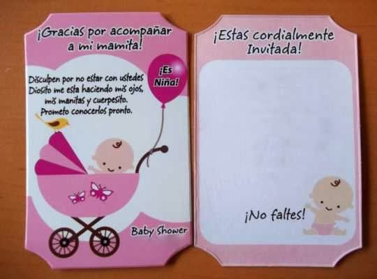 Invitaciones para Baby shower