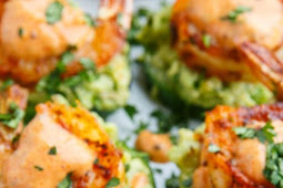 Blackened Shrimp Avocado Cucumber Bites