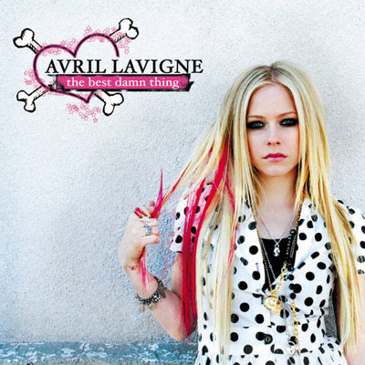This album cover is by Avril Lavignes and is called'The Best Damn Thing'