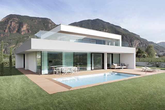 Modern home during the day 