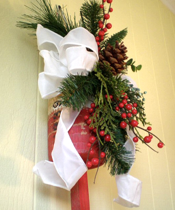 Homemade Christmas Holiday Wreaths With A Beach And Nautical Theme Coastal Decor Ideas Interior Design Diy Shopping