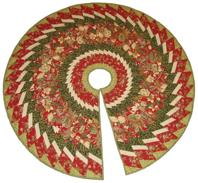 spiral christmas tree skirt