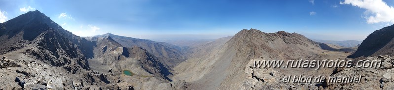 Puntal de Siete Lagunas desde Trevélez (Sierra Nevada)