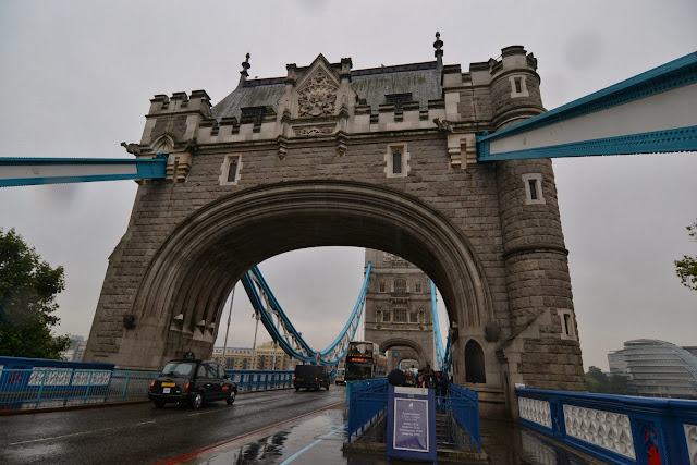 Tower Bridge on a rainy day