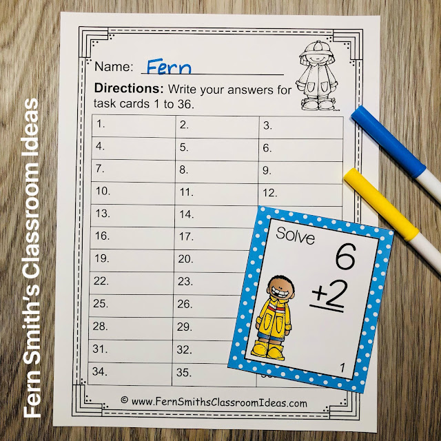 Click Here to Grab These Spring Addition and Subtraction Task Cards For Your Class TODAY!