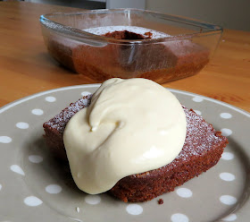 Small Batch Gingerbread Cake with a Lemon Cream