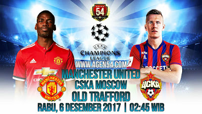 Prediksi Bola Jitu Manchester United vs CSKA Moscow 6 Desember 2017