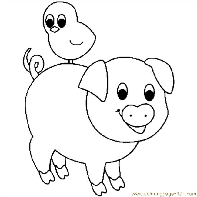 Pig Coloring Page Free Pig Coloring