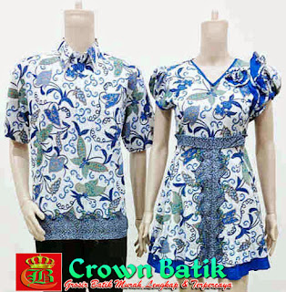 Sarimbit Batik dress Naraya kupu biru