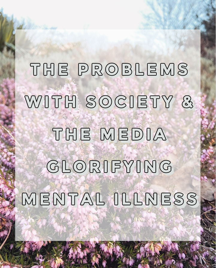 the problems with society and the media glorifying mental illness