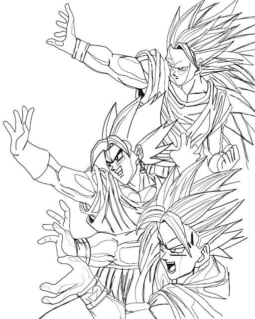 dragon ball coloring pages