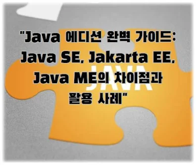 Java 에디션 완벽 가이드, Java SE, Jakarta EE, Java ME의 차이점과 활용 사례