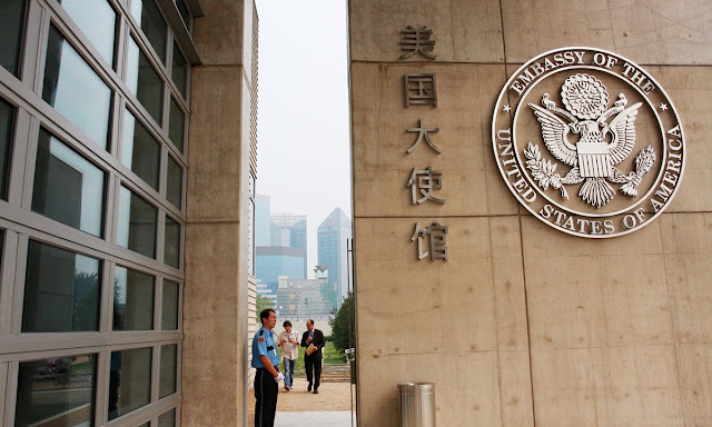 Chinese stock market Stock market crash US embassy Angry Chinese investors Trade war Chinese economy Global recession Emerging markets Risk management Investment strategy