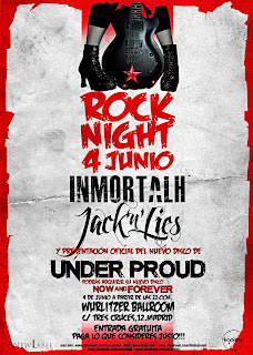 Jack n Lies e Inmortalh presentarán el disco de Under Proud en Wurlitzer Ballroom