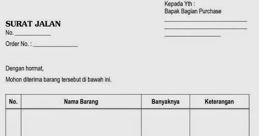 Contoh Faktur, Surat Jalan dan Kwitansi Barang April 2015 