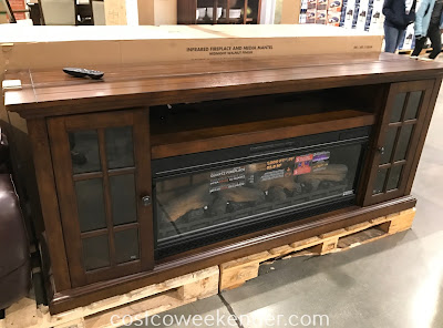 Have a place for your tv with the Tresanti 74in Fireplace Console