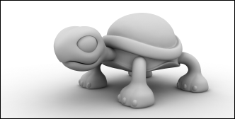 A Clay Render of a 3D Model