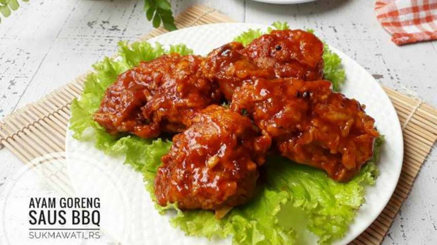 Resep Membuat Ayam Goreng Saus BBQ