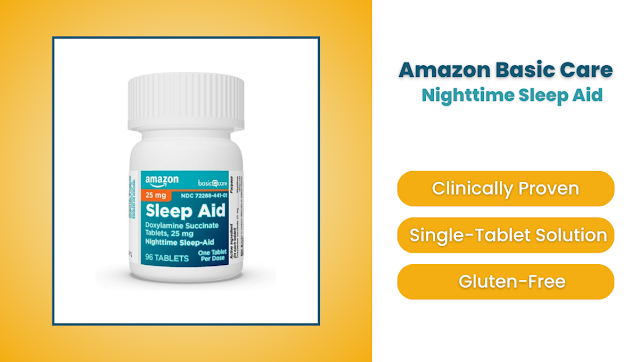 Amazon Basic Care Nighttime Sleep Aid Tablets