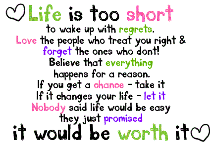 Life is precious Quote