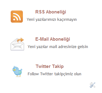 Abonelik widget'ı