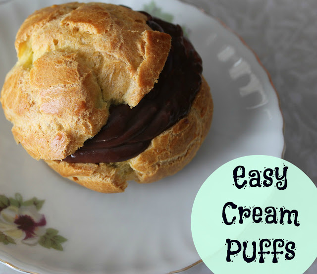 This easy old fashioned cream puff recipe takes less time than you think. And it's sooo good!