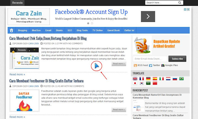 Cara Mengganti Cursor Mouse Di Blog Keren Terbaru