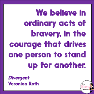 In Divergent by Veronica Roth, Beatrice doesn't quite fit in with any of the factions of her society, but when she switches factions from Abnegation to Dauntless, she begins to discover that not everything is what it seems. Making it through her training to become Dauntless is just the first of many challenges she will face. Read on for more of my review and ideas for classroom use.